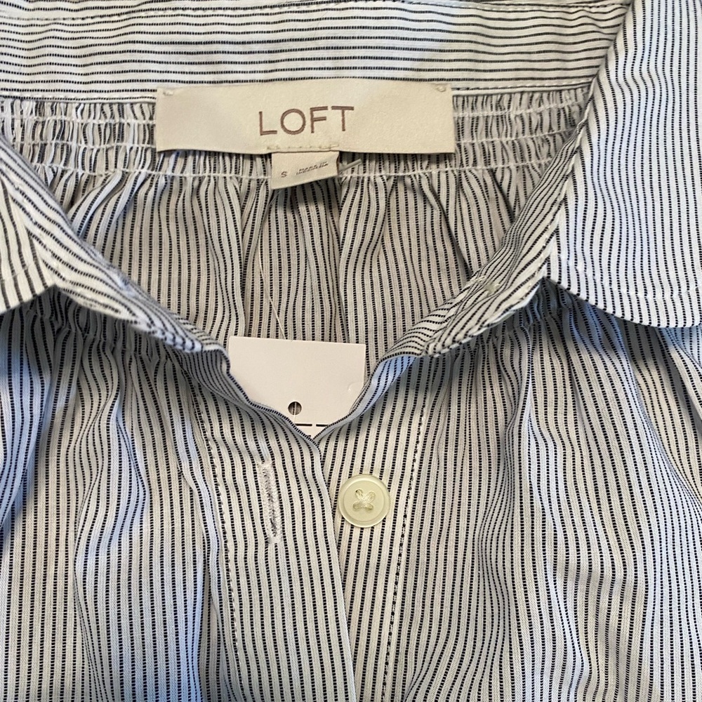 LOFT long sleeve button down - size s - nwt - Picture 5 of 8